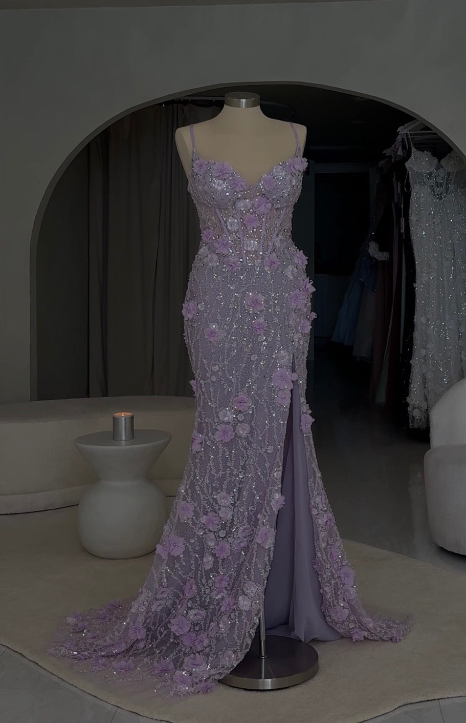 3D Flower Prom Dress – Shorik