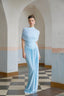 Catherine asymmetrical pleated maxi dress
